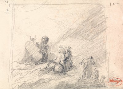 Wolgemuth Rescuing the Shipwrecked off the Cape of Good Hope by George Romney